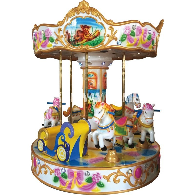 6 seats pony carousel